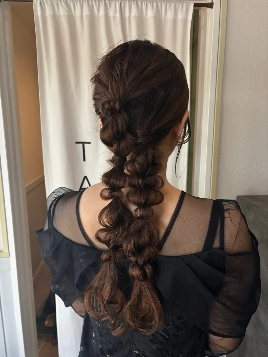 ロング ヘアアレンジ ヘアセット TAP /金沢市 瀧川優羽 ໒꒱· ﾟのヘアスタイル