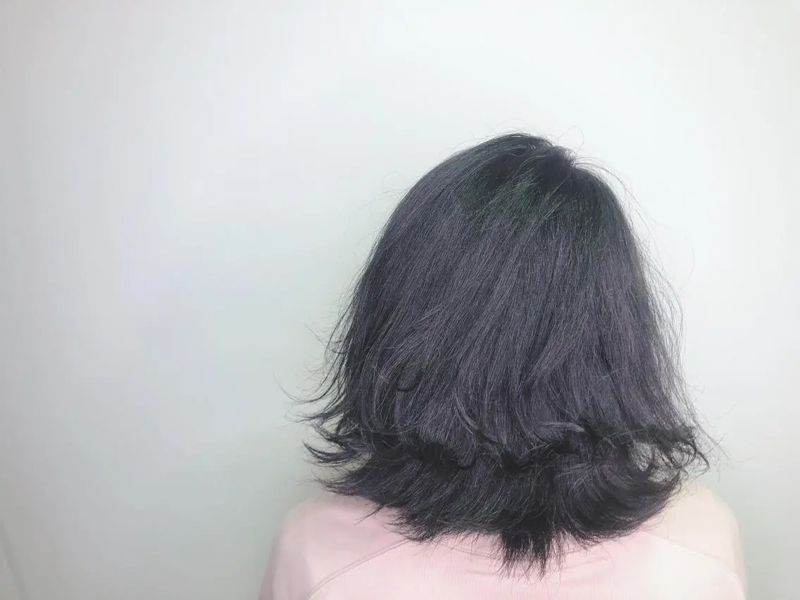 ミディアム カラー ダークグレー カット ヘアカラー トリートメント ヘアセット 💜髪質改善美髪💜 星野清光のヘアスタイル