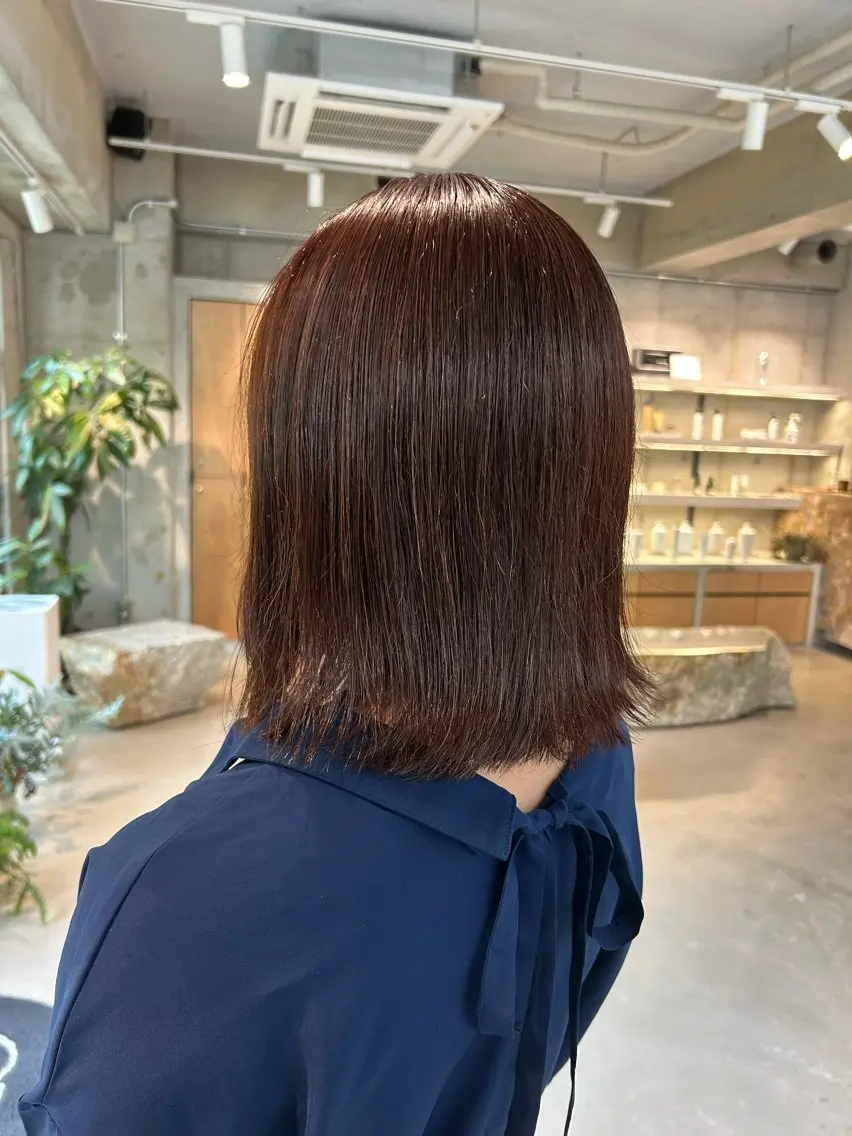 カラー ヘアカラー 岡田 舞綺のヘアスタイル