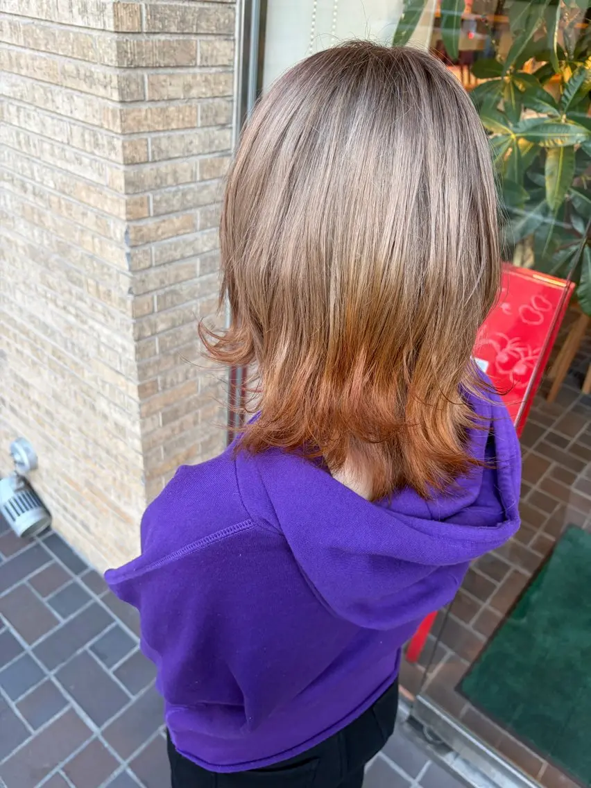 カラー カット ヘアカラー ふくむら ゆうかのヘアスタイル