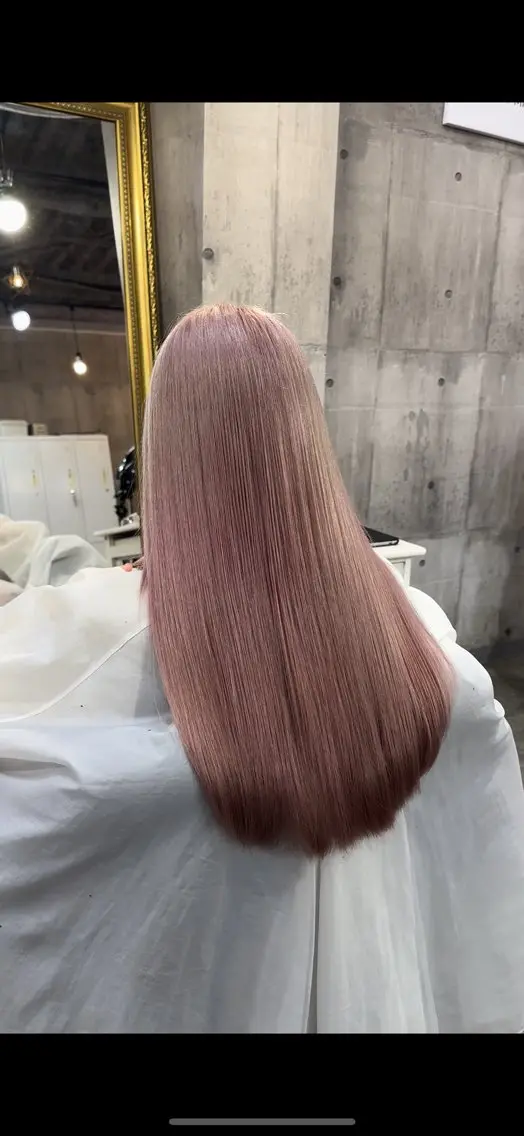 【カラー複雑履歴、デザインカラーから1色に】ムラ直しブリーチ+カラーの写真