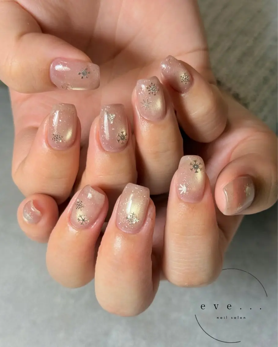 ネイル マグネットネイル 冬ネイル ハンドネイル nail salon eve...のネイルデザイン