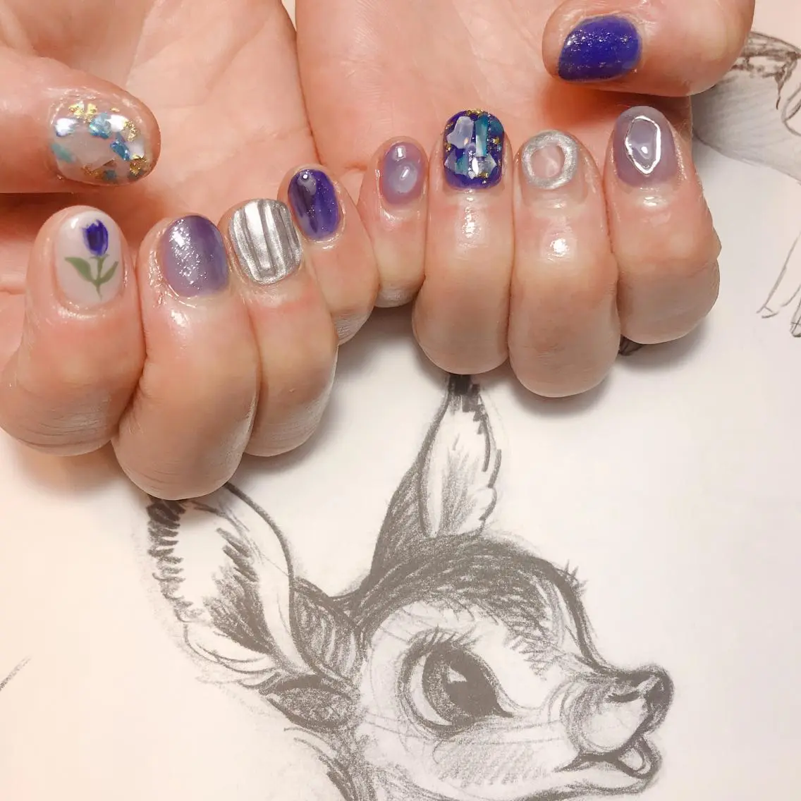 ネイル ニュアンスネイル owlnail /持込みデザイン専門のネイルデザイン