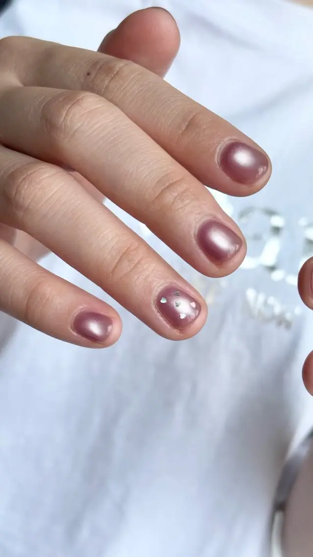 ネイル ハート マグネットネイル Umi Nail /Akariのネイルデザイン