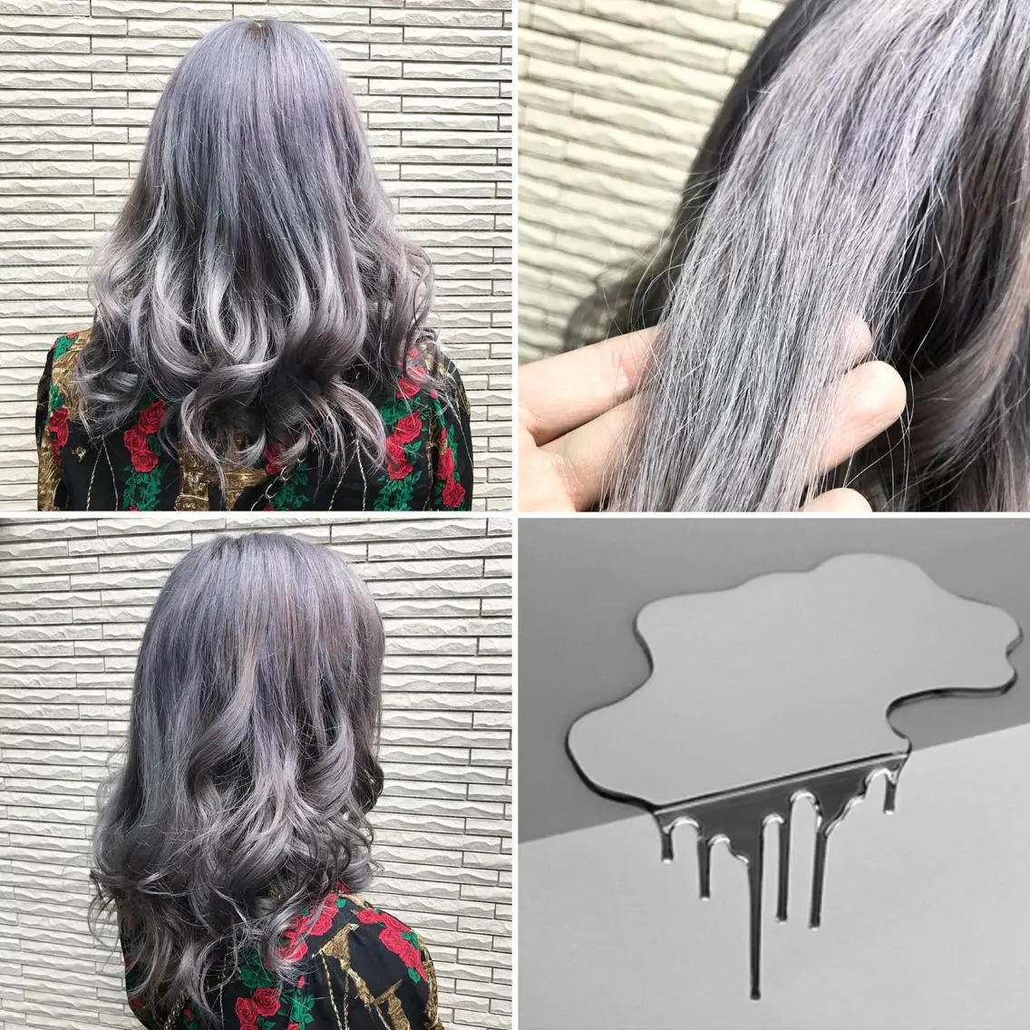 ミディアム カラー アッシュ シルバー ヘアカラー トリートメント ✨️眉毛、派手髪、 ハイトーンShinの眉毛・アイブロウイメージ