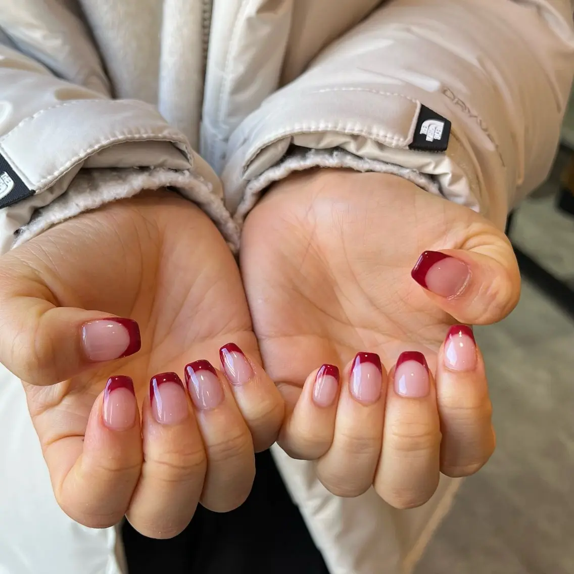 ネイル ボルドー フレンチネイル Unica. SERINAのネイルデザイン