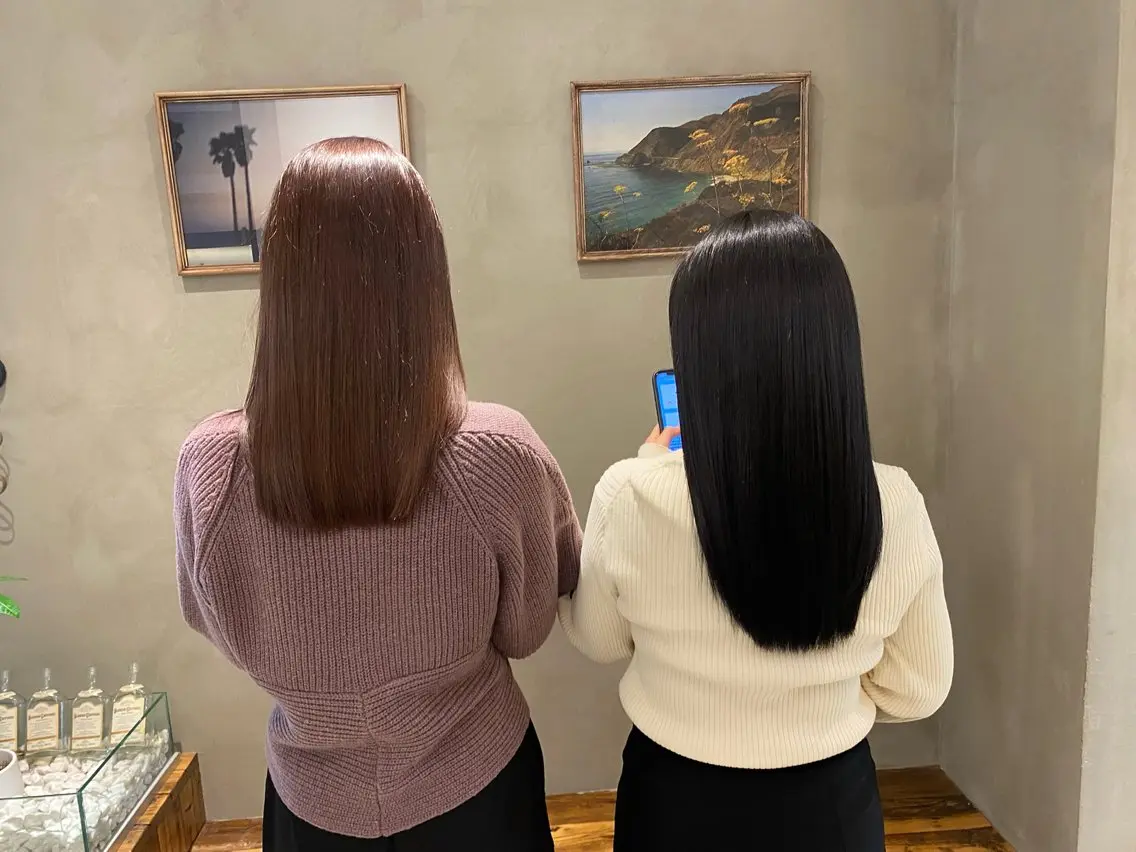 セミロング カット ヘアカラー トリートメント 新宿/顔周りカット +レイヤー=しずく♩のヘアスタイル