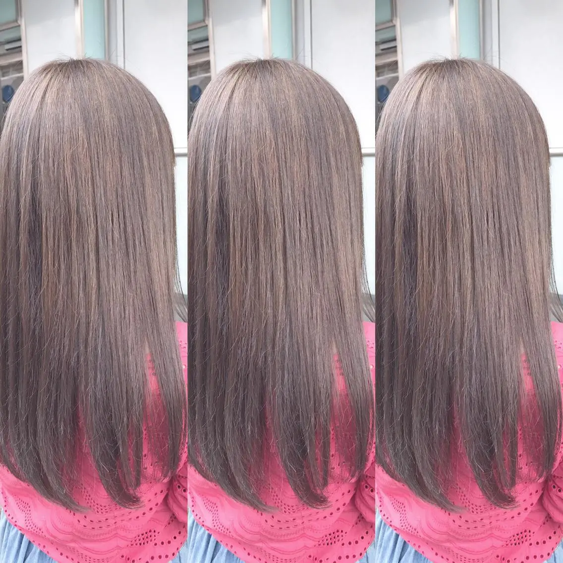 ロング カラー ベージュカラー イルミナカラー ミルクティーベージュ 青木 茂樹⭐️ 透明感カラーのヘアスタイル