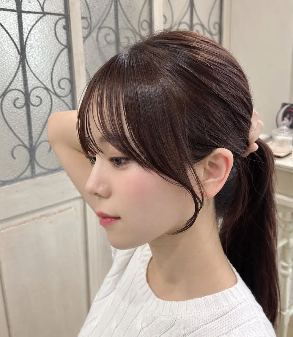 【平日限定】顔周り&前髪カット+カラーの写真