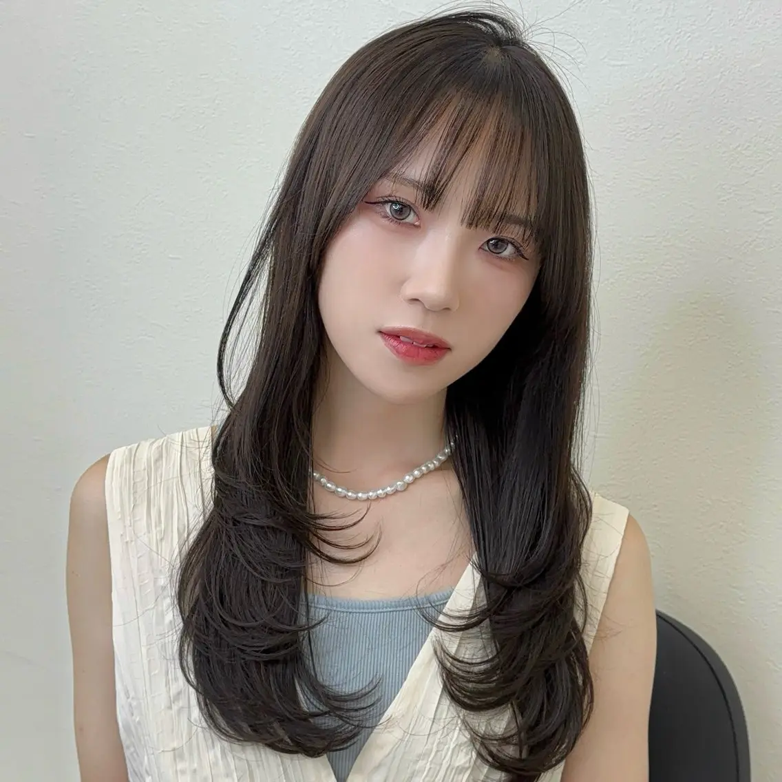 セミロング レイヤーカット カット ヘアカラー トリートメント Ayano🎀似 合わせ×透明感🎀のヘアスタイル