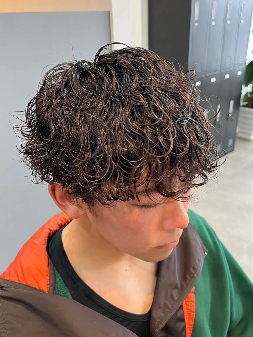 パーマ メンズ メンズパーマ 波巻きパーマ 熊本メンズ/嘉島 /坂嶋大飛のヘアスタイル