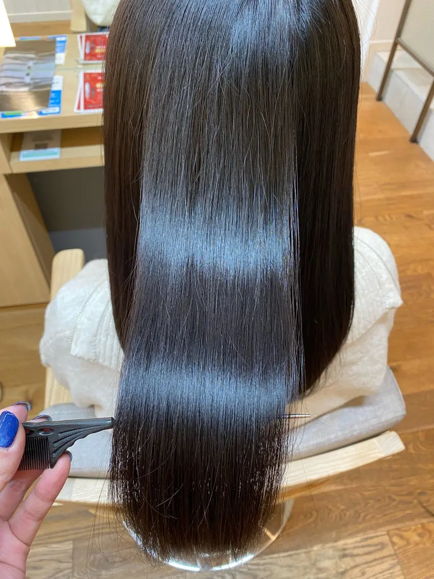 ミディアム カラー ヘアアレンジ トリートメント 韓国ヘア sasugaのヘアスタイル