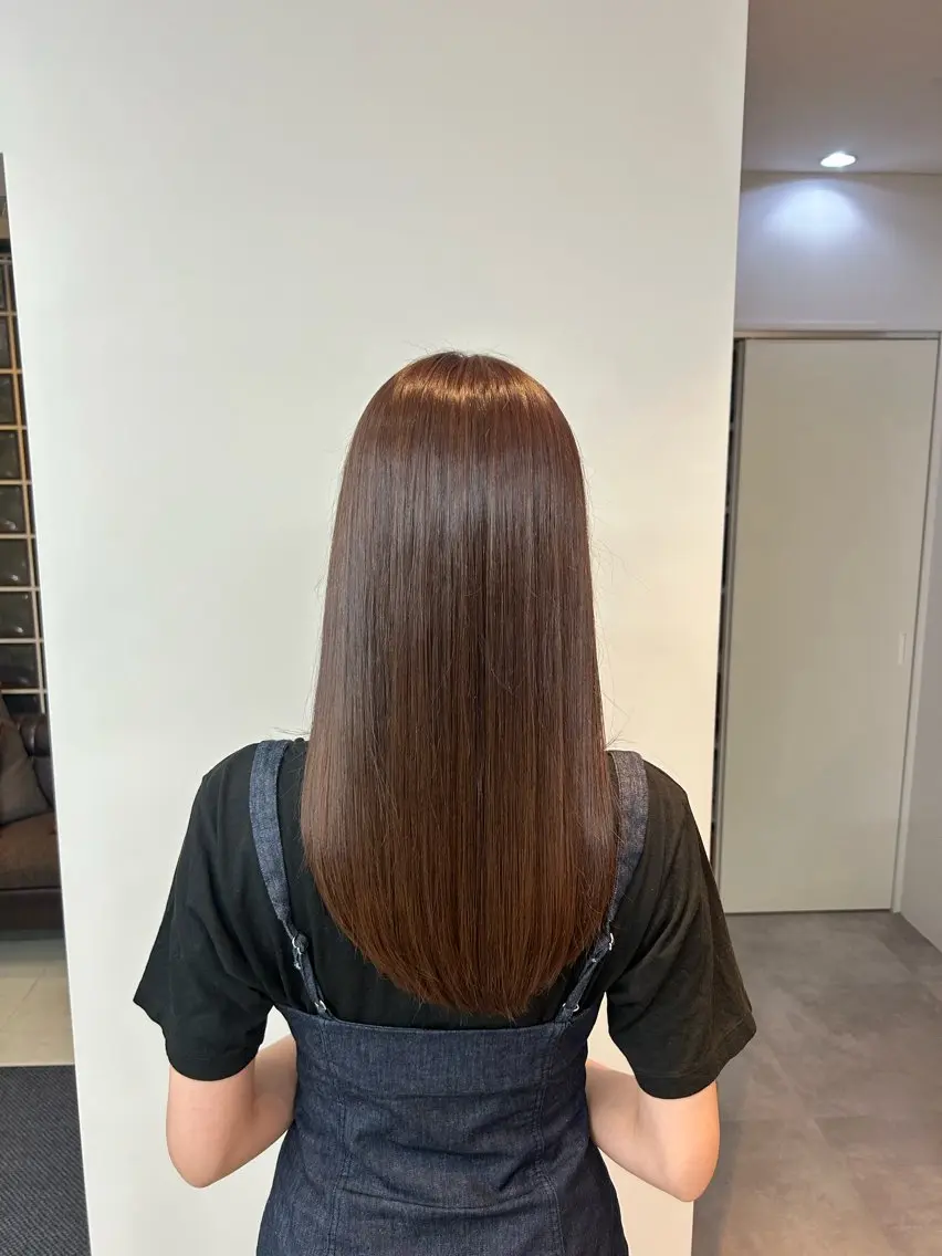 ロング カラー ベージュカラー ブラウンカラー ブラウンベージュ 透明感カラー しせ /little横浜のヘアスタイル