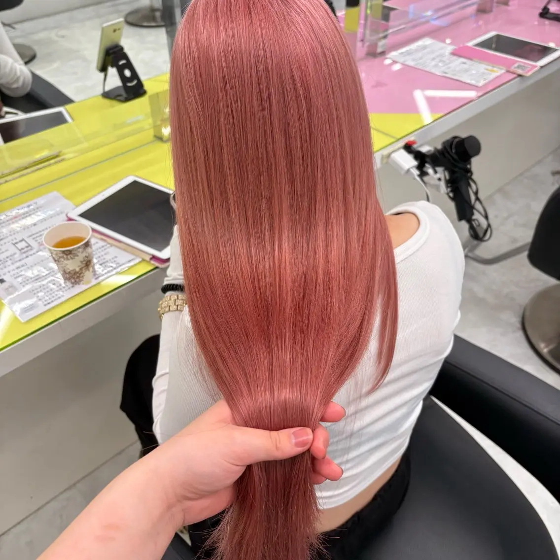 カラー ヘアカラー トリートメント akari🎀🤍 ガーリーstyleのヘアスタイル