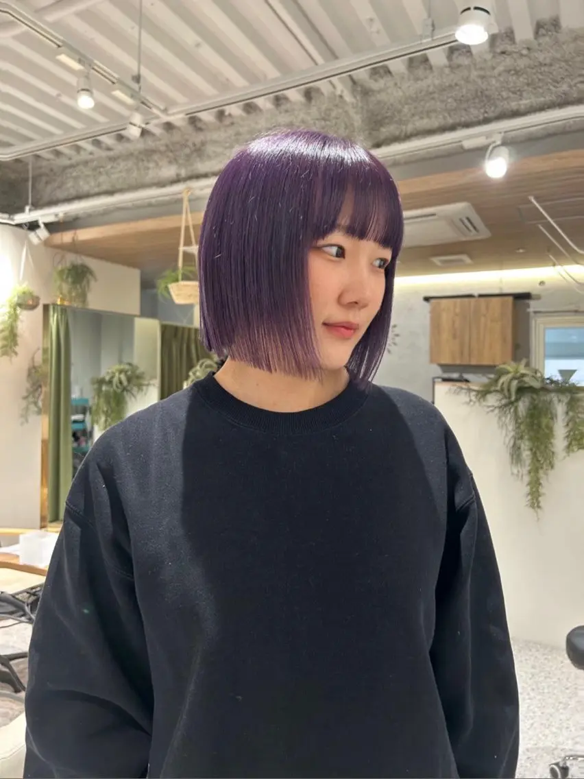 ミディアム ヘアカラー hair&eye🎀 /momoKaのヘアスタイル