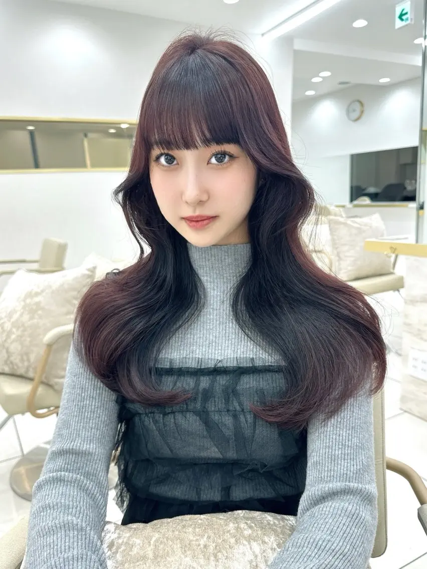 セミロング 森田 真由香のヘアスタイル