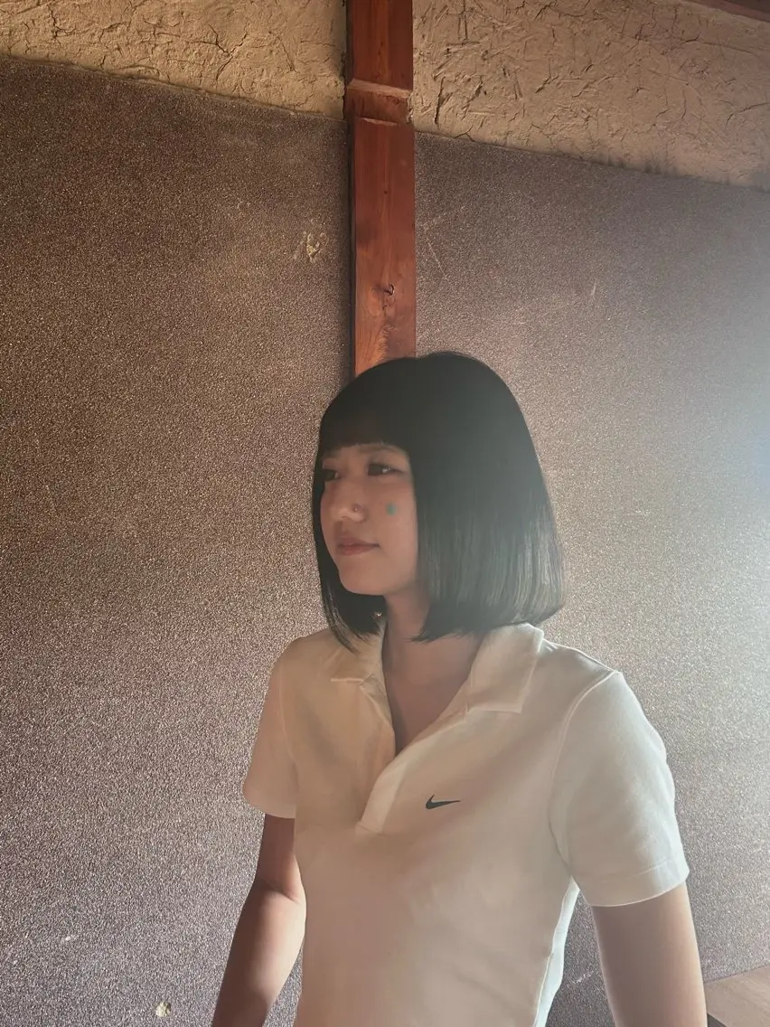 ミディアム カラー はまかわ こころのヘアスタイル