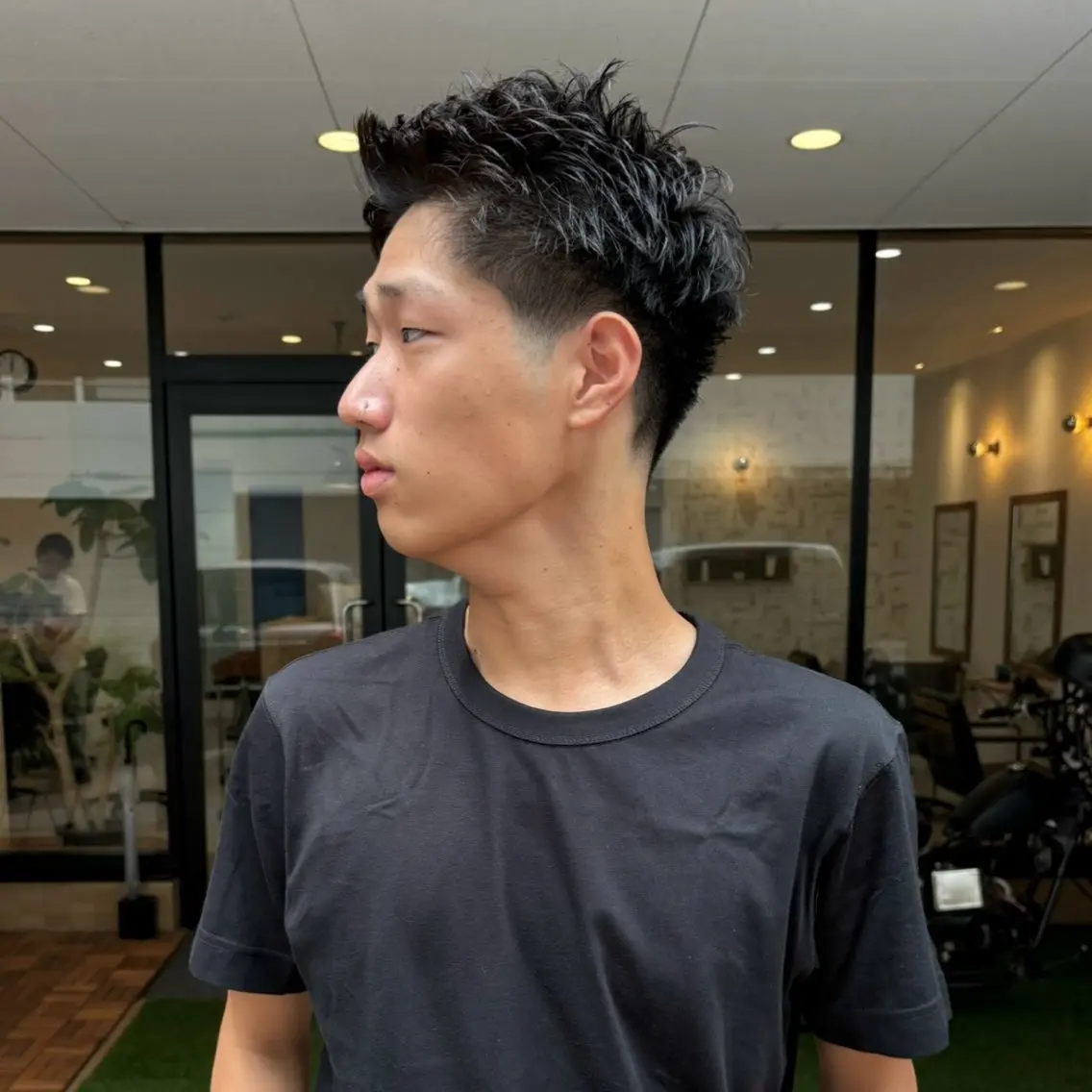 メンズ フェードカット メンズショート スパイキーショート 【メンズショート 特化】村斎　伶次のヘアスタイル