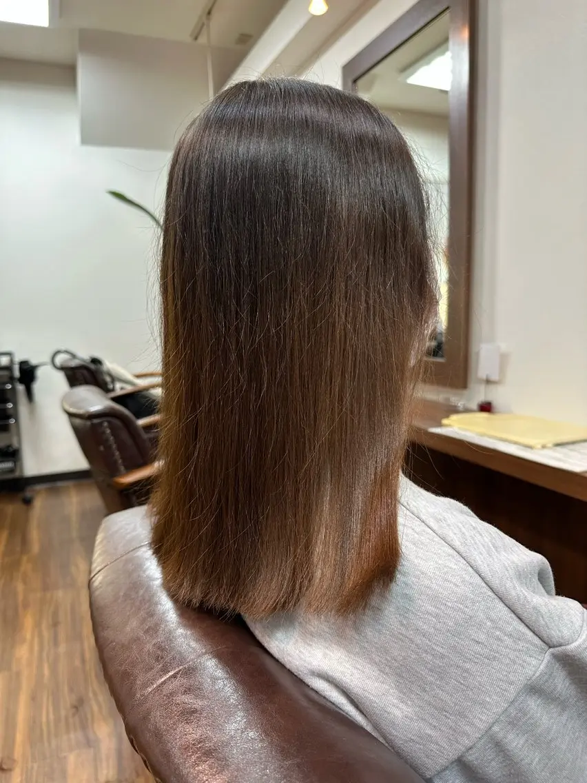 セミロング 奥田 七都海のヘアスタイル