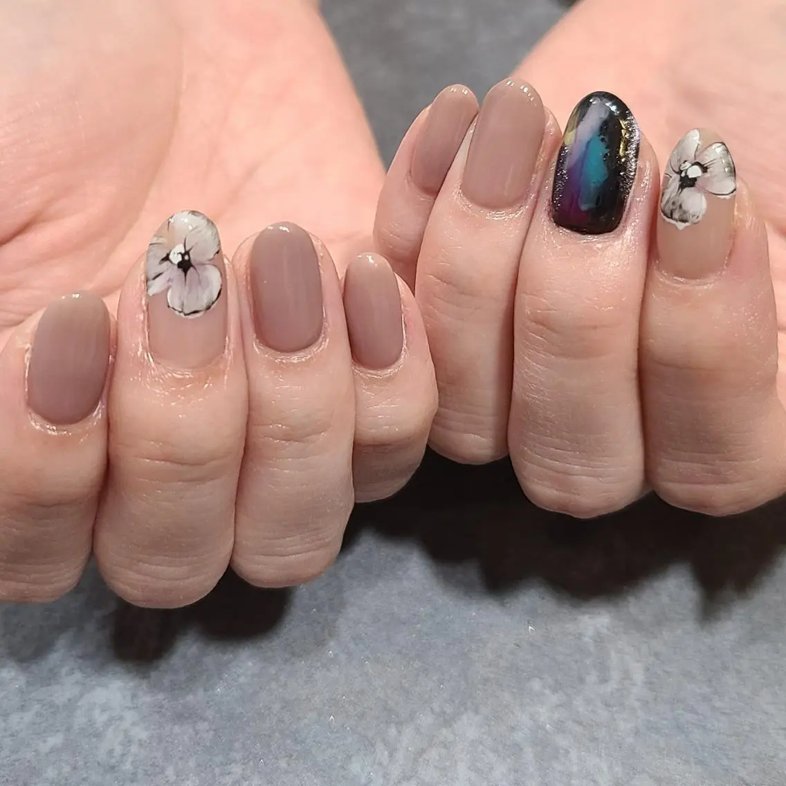 ネイル フラワーネイル ニュアンスネイル ハンドネイル NOGUCHI  KANAのネイルデザイン