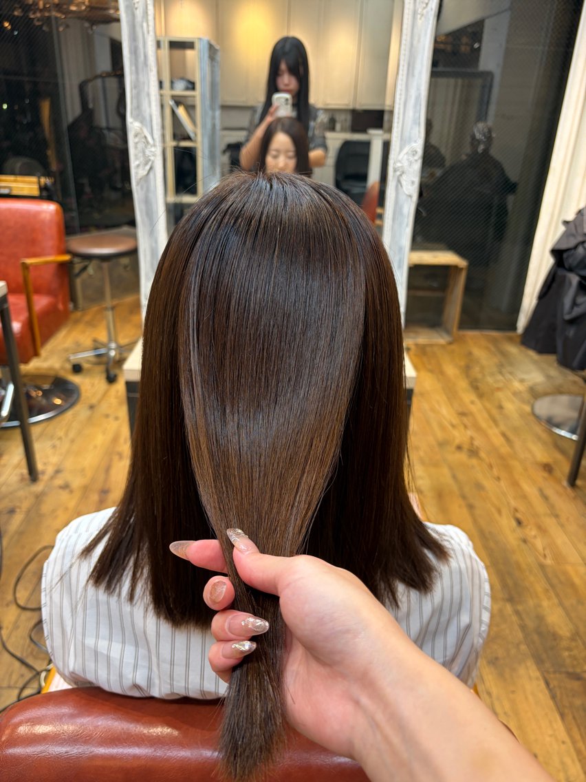 カラー うるつや縮毛矯正 ‎🤍さそう になのヘアスタイル