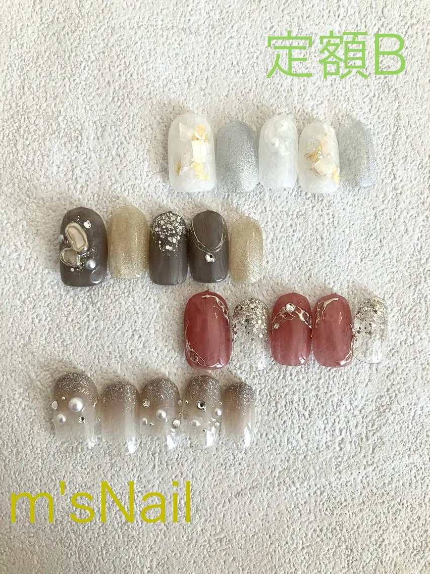 ネイル ジェルネイル パラジェル ハンドネイル m'sNail 福岡西区 ネイルのネイルデザイン