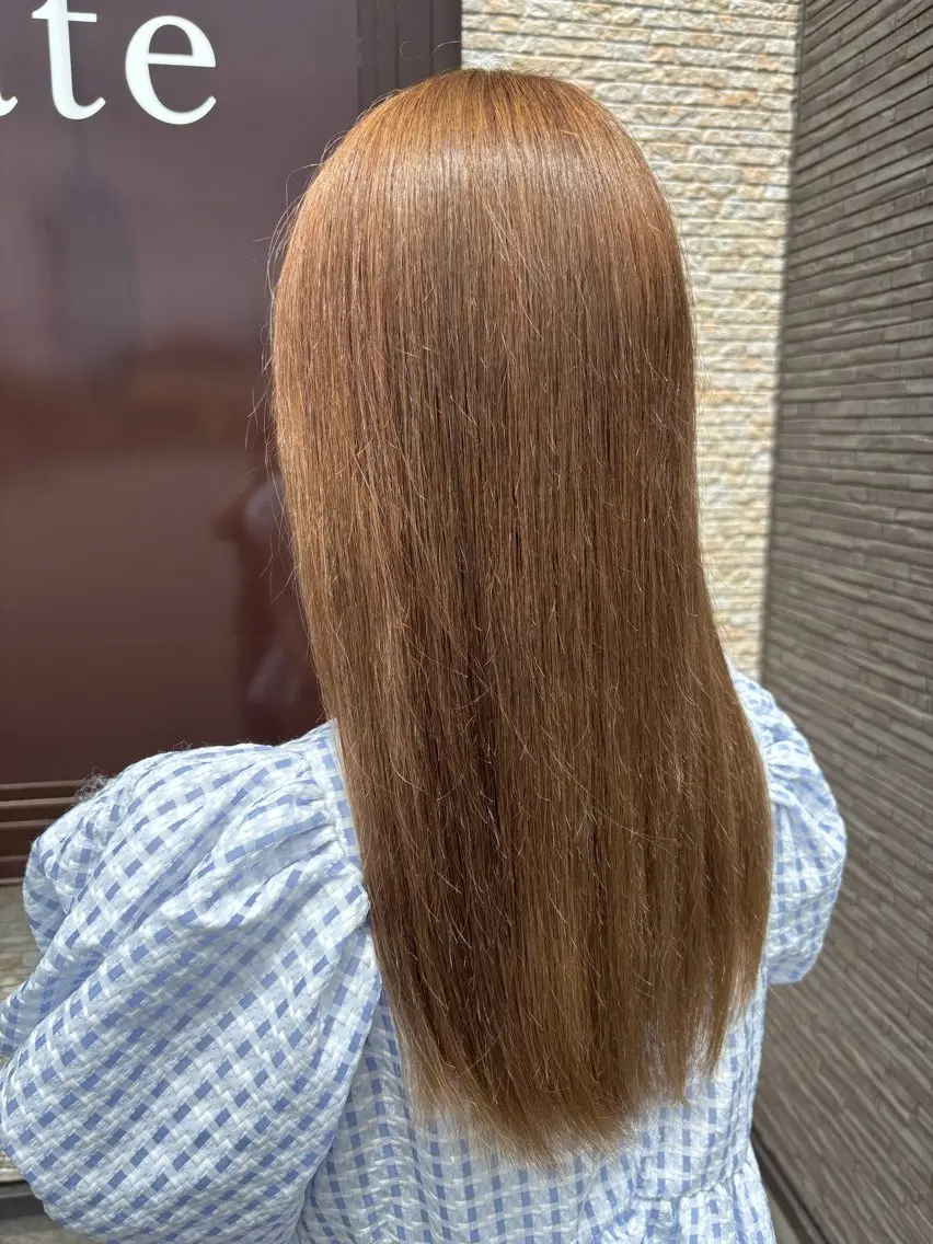 ロング カラー ヘアカラー 志村 梨帆のヘアスタイル