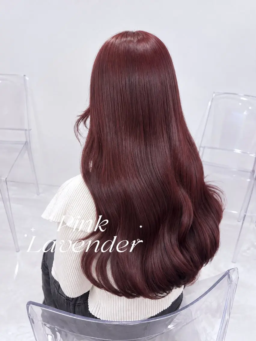 ロング カラー ヘアカラー トリートメント ヘアセット ガーリー♡女の子っぽ ヘア♡ピンクカラー♡のヘアスタイル
