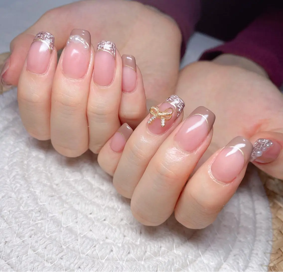 ネイル ハンドネイル M 🌷Nail 長さだし専門店のネイルデザイン
