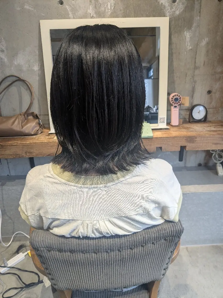 カット+艶カラー+オーガニックアロマスパ(シャンプー込40分)(ブリーチは不可)の写真