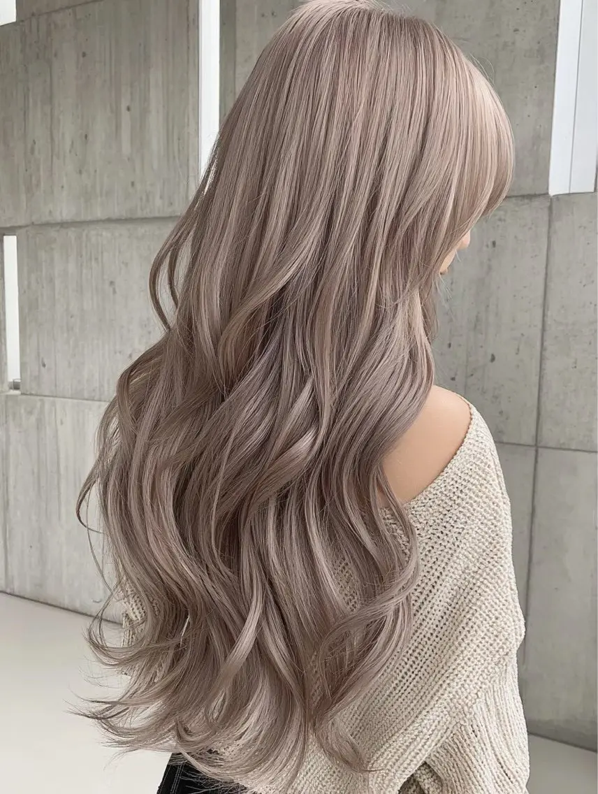 ロング カラー ベージュカラー ブリーチ 透明感カラー ハイトーンカラー ミルクティーベージュ ヘアカラー 池袋ブリーチ/ ハイトーン/Shunのヘアスタイル
