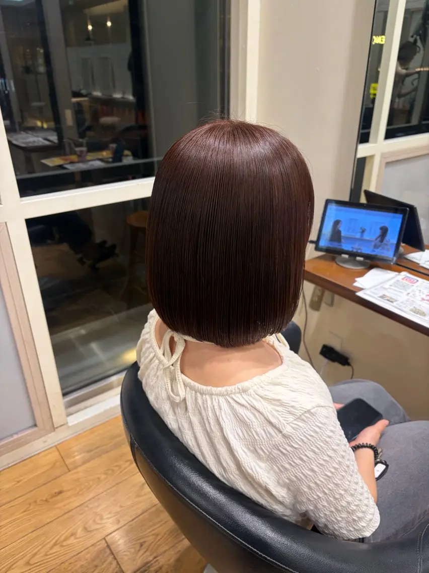 カラー ブラウンカラー ピンクカラー 💎透明感カラー💎 ちなりのヘアスタイル