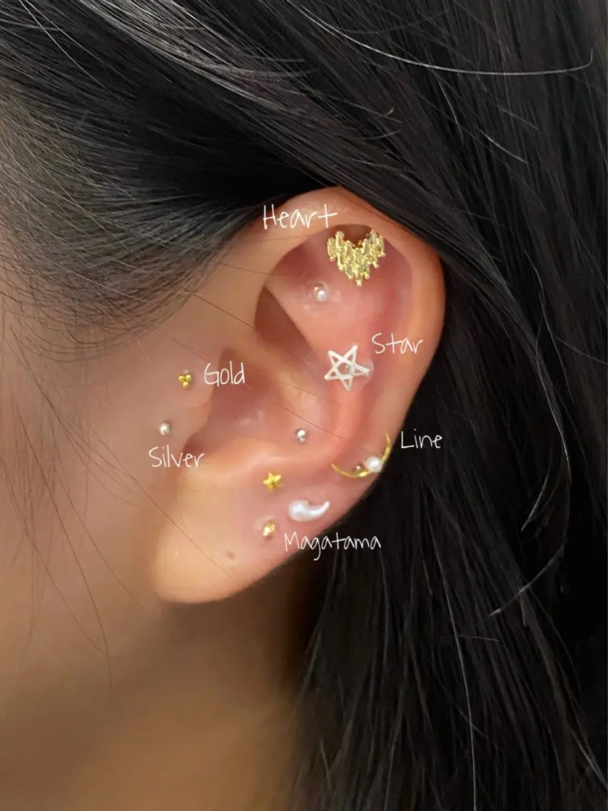 💎耳ツボジュエリー4個ずつ💎【リクエストご予約お待ちしてます🙇】の写真