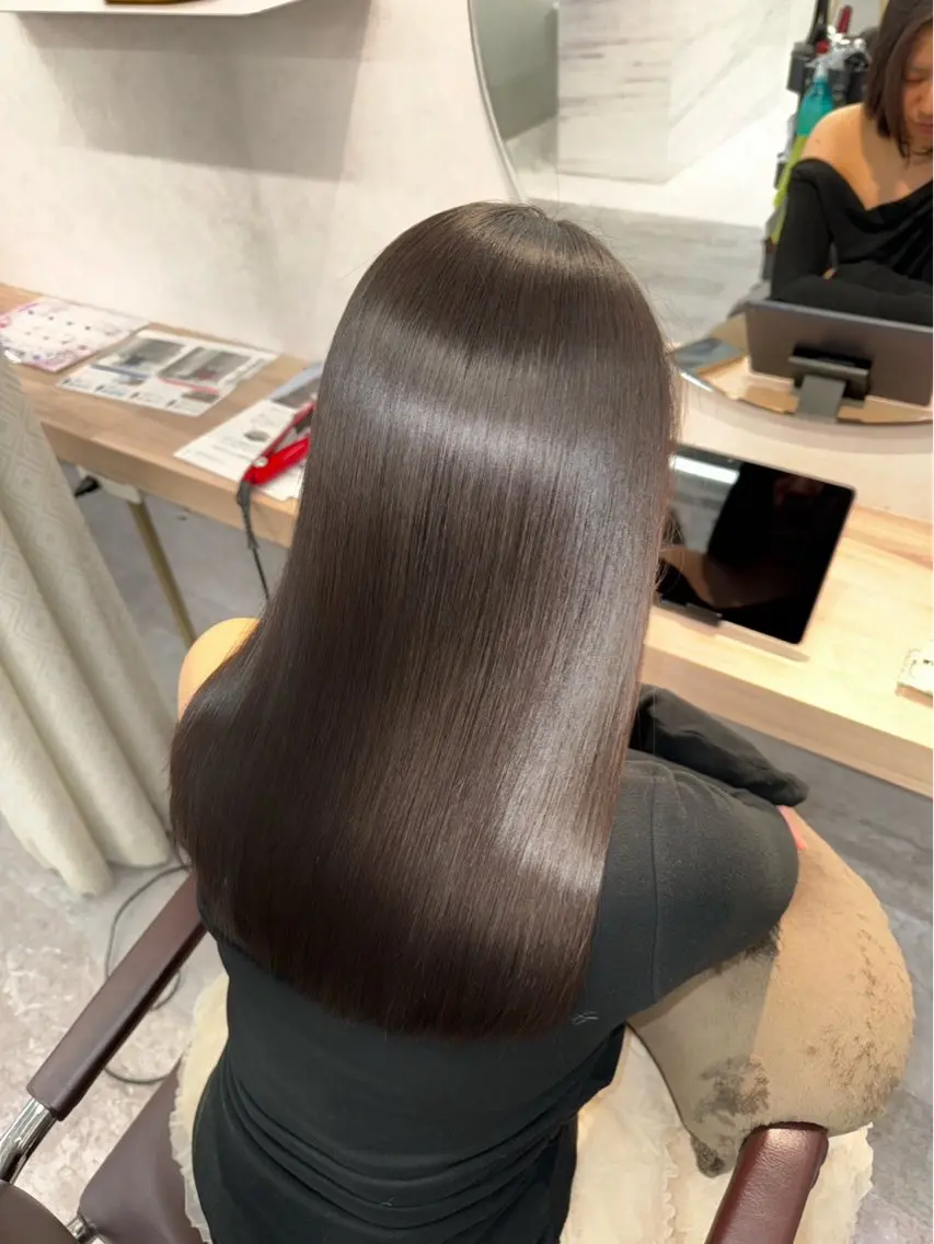 🎀艶髪🎀縮毛矯正orストレート+トリートメント+カットの写真