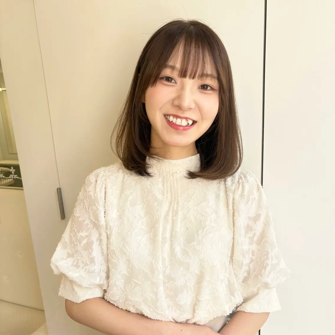 U24🐑【カット】+【お顔周りのポイントストレート】ꔛ♥の写真