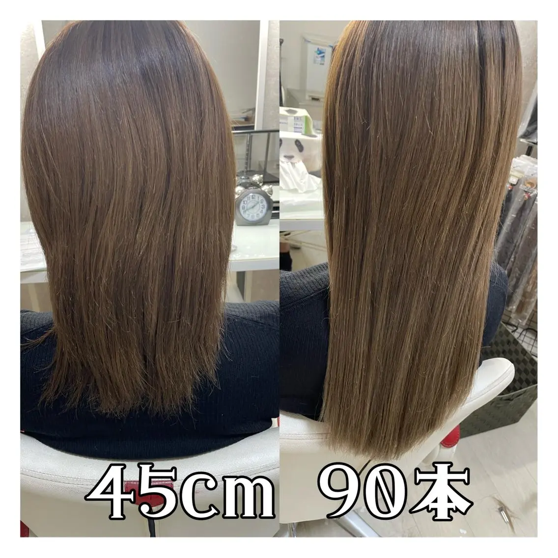 セミロング エクステ 🫧ドレスアップ 南草津店🫧のヘアスタイル
