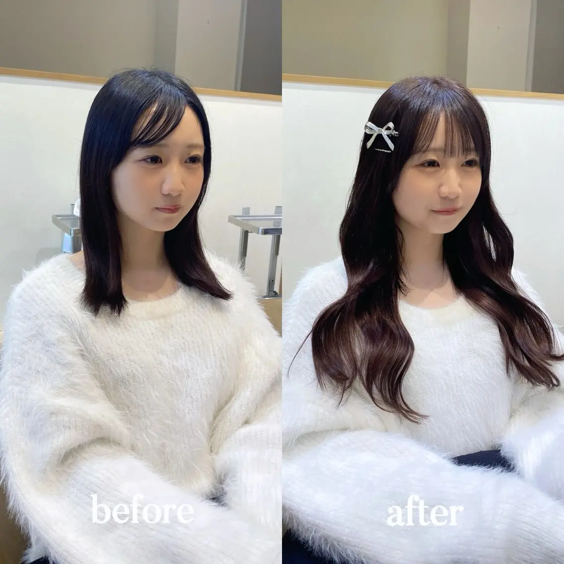 ヘアカラー エクステ 𝐲𝐮𝐮𝐦𝐢 エクステ/ 艶カラーのヘアスタイル