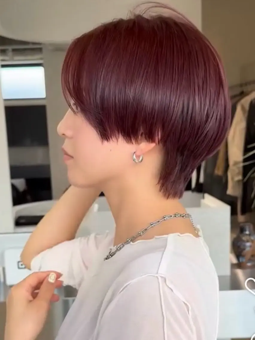 ショート カラー HARUKA/原宿 ショートカットモデルのヘアスタイル