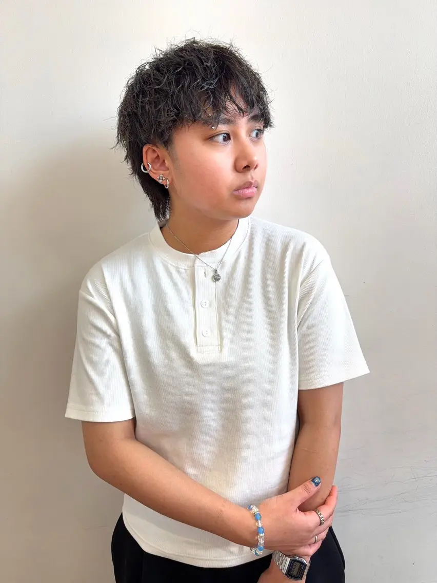 ショート パーマ 小平 琳のヘアスタイル