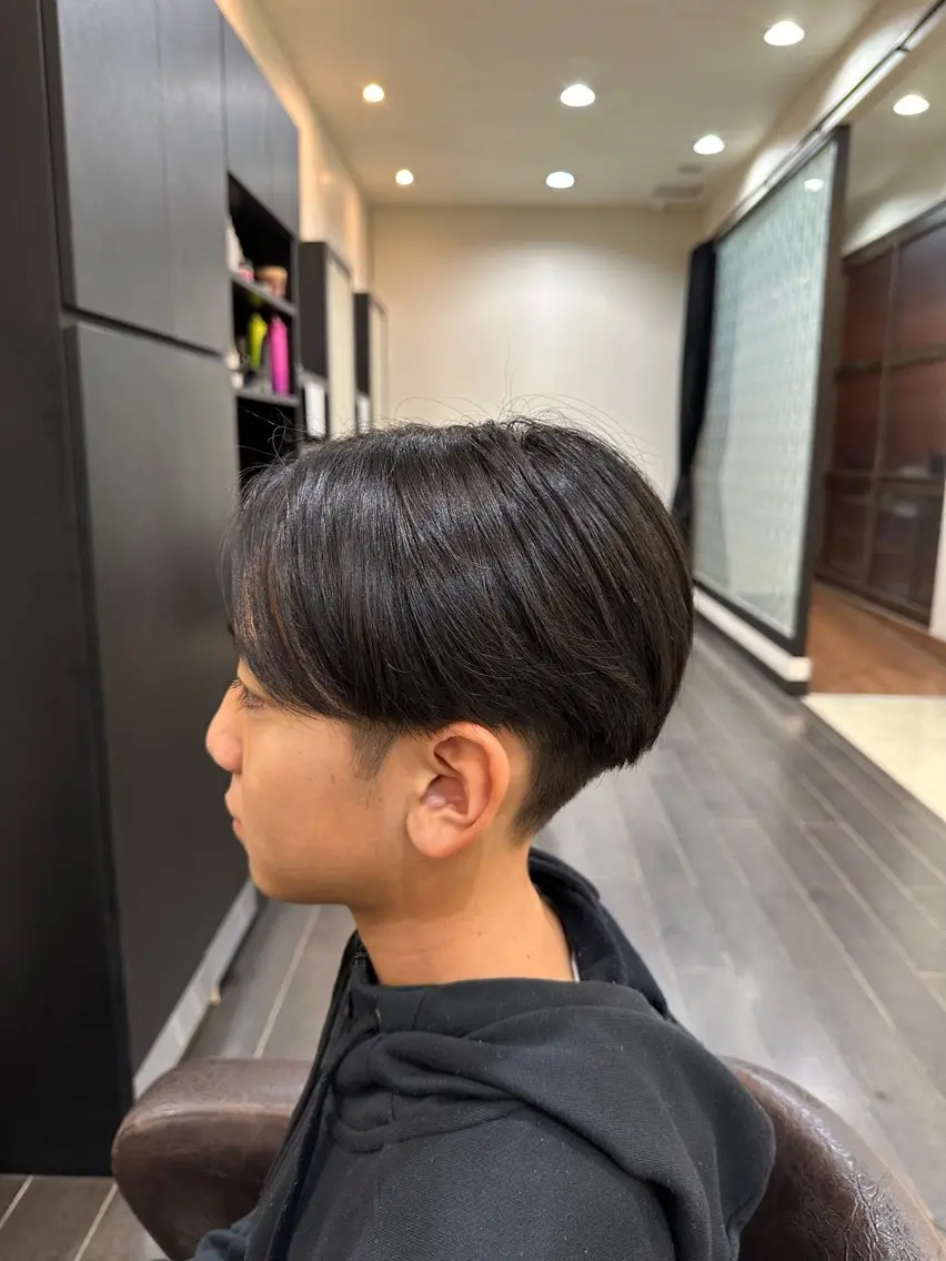 メンズ ナチュラルヘア 神田一瑳のヘアスタイル
