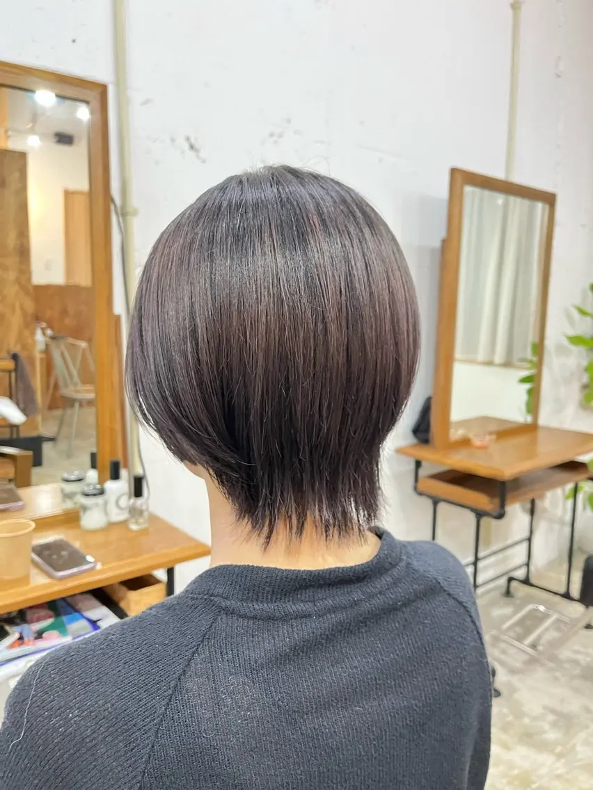 ショート カラー カット ヘアカラー トリートメント SPUR ふうのヘアスタイル
