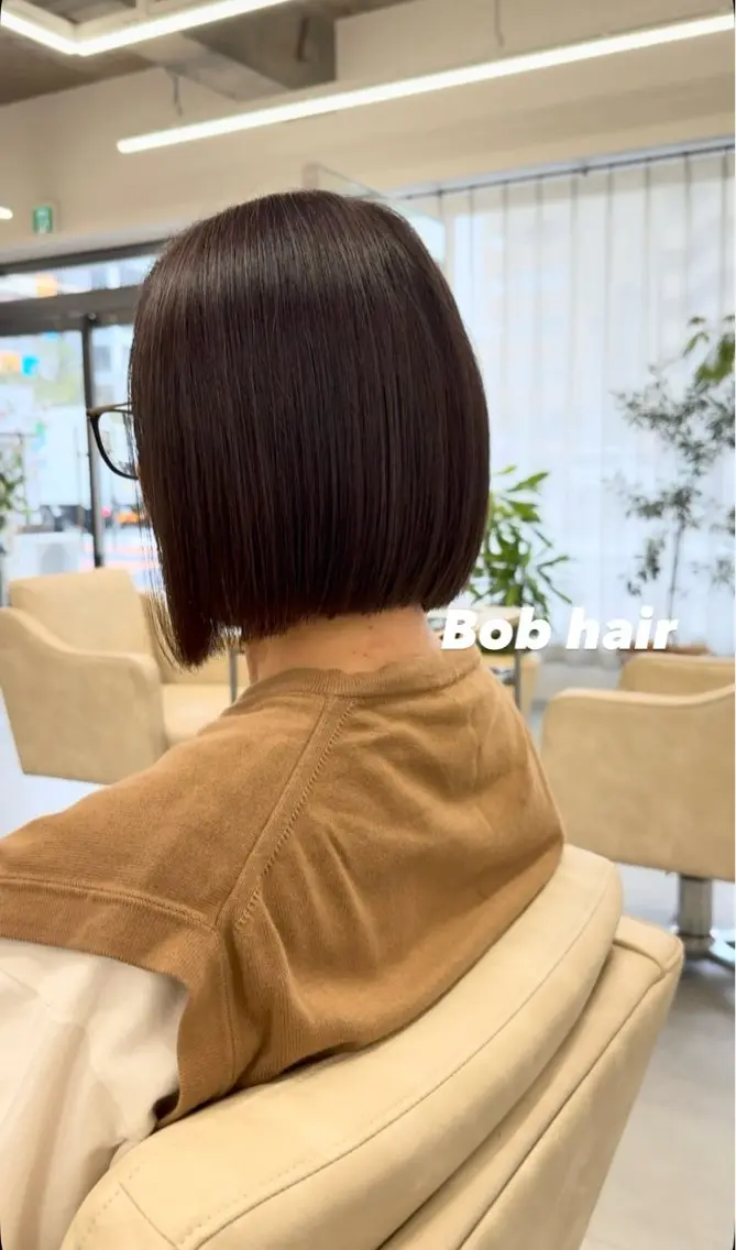ミディアム 浅見 茉美のヘアスタイル