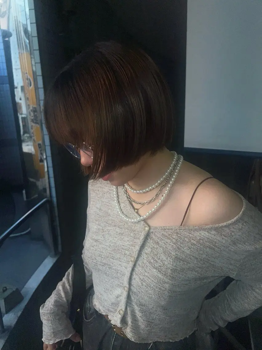 ショート ボブ 縮毛矯正 Ⓜ️irai ✮のヘアスタイル