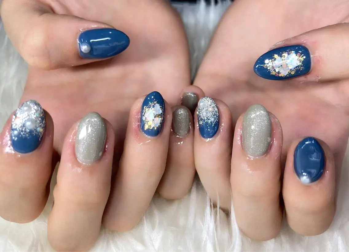 ネイル ジェルネイル ニュアンスネイル パラジェル 冬ネイル ハンドネイル Nail&eye Belire 新宿のネイルデザイン