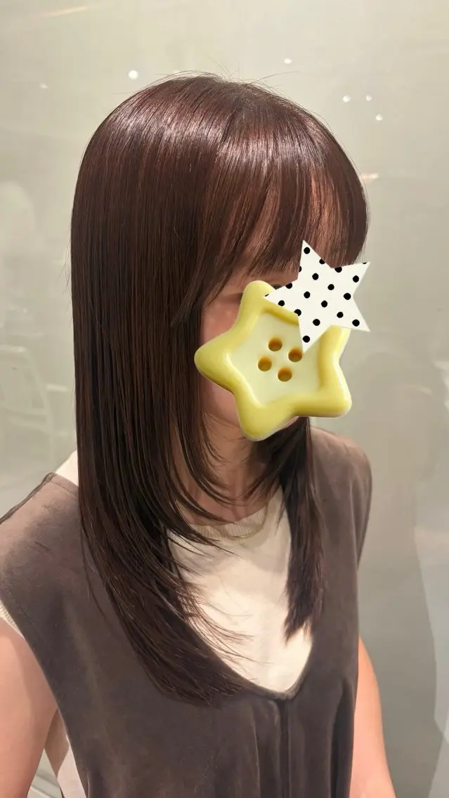 セミロング レイヤーカット ヘアカラー KANNA🍀.* NEWTONのヘアスタイル