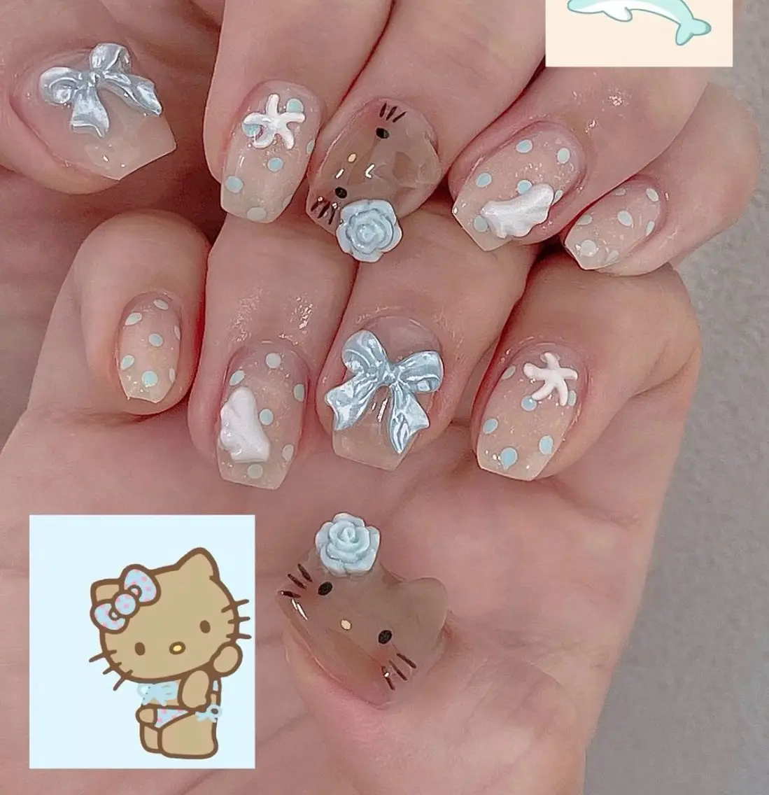 ネイル アートネイル オーロラネイル フレンチネイル ジェルネイル グラデーション ハンドネイル Ryu Nail NekoChanのネイルデザイン