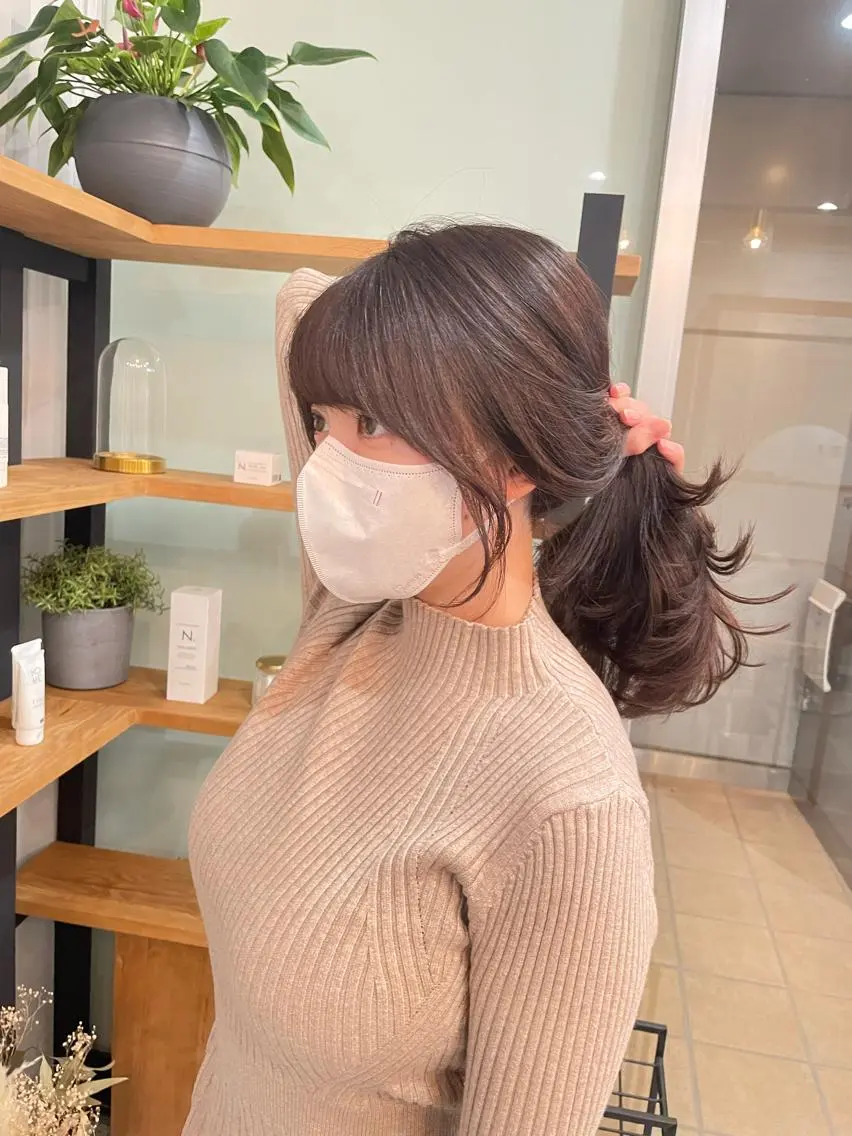 平日限定✨カット＋髪質改善inカラー＋マイクロバブル¥8900の写真