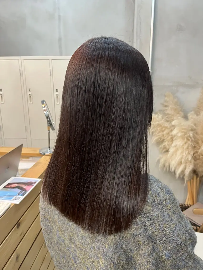 縮毛矯正 田中 萌のヘアスタイル