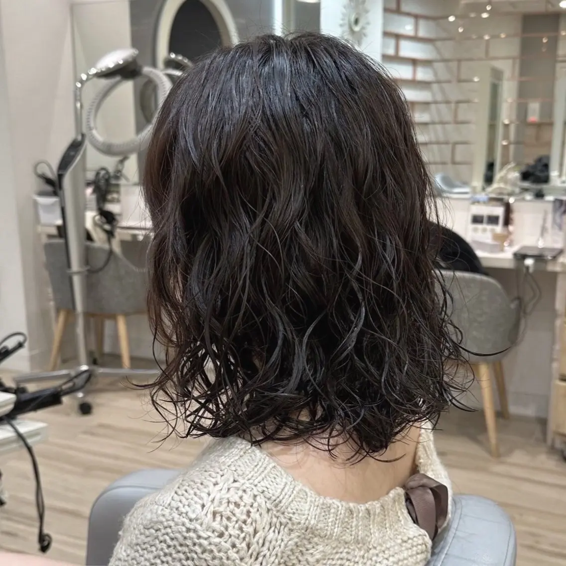 ミディアム パーマ ミディアムパーマ 美蘭ʚ🎀ɞ 【VIV】川崎のヘアスタイル