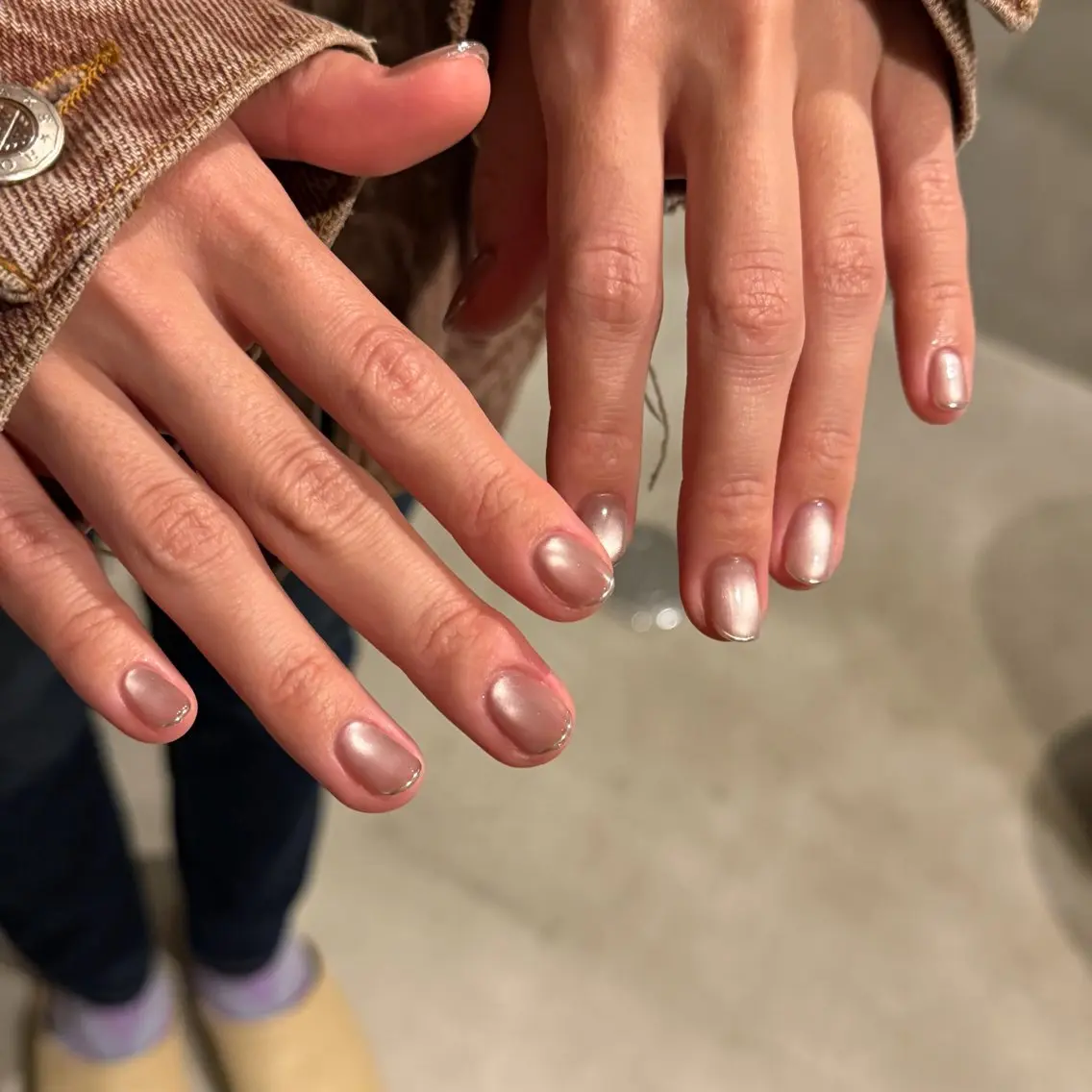 ネイル フレンチネイル ミラーネイル ハンドネイル 𝐫𝐚𝐢 𝐧𝐚𝐢𝐥のネイルデザイン